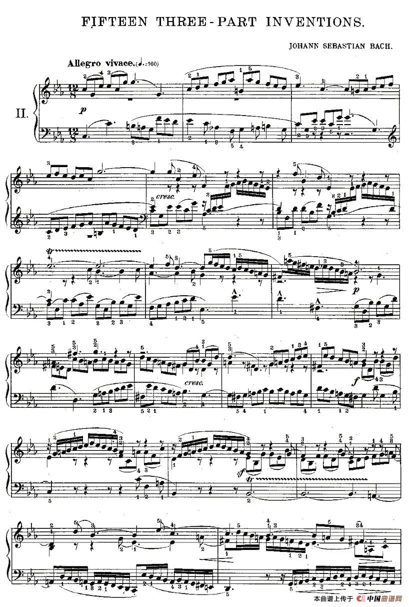 FIFTEEN THREE-PART INVETIONS之二(15首3部创意曲之二)(1)_原文件名:b3part_2-001.jpg