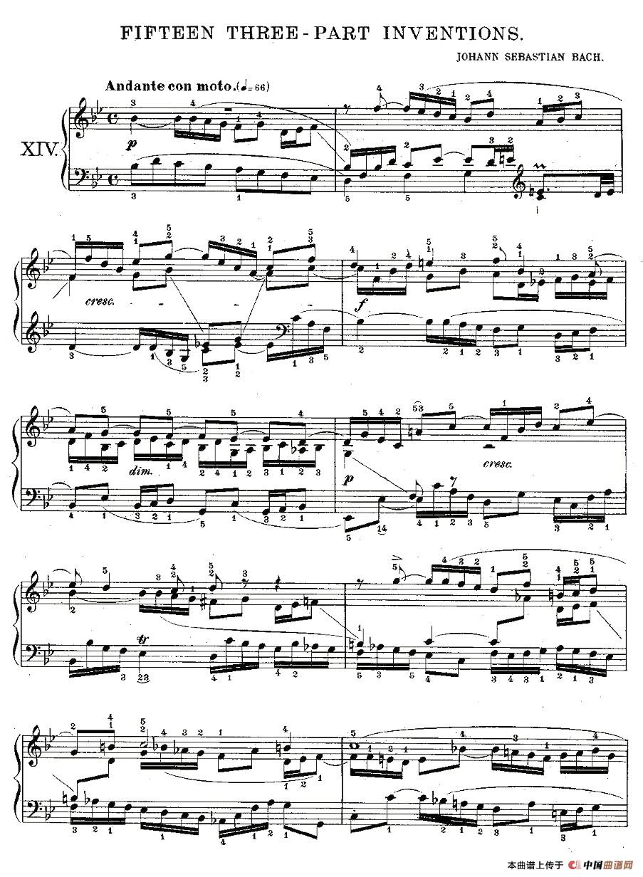 FIFTEEN THREE-PART INVETIONS之十四(15首3部创意曲之十四)(1)_原文件名:b3part14-001.jpg