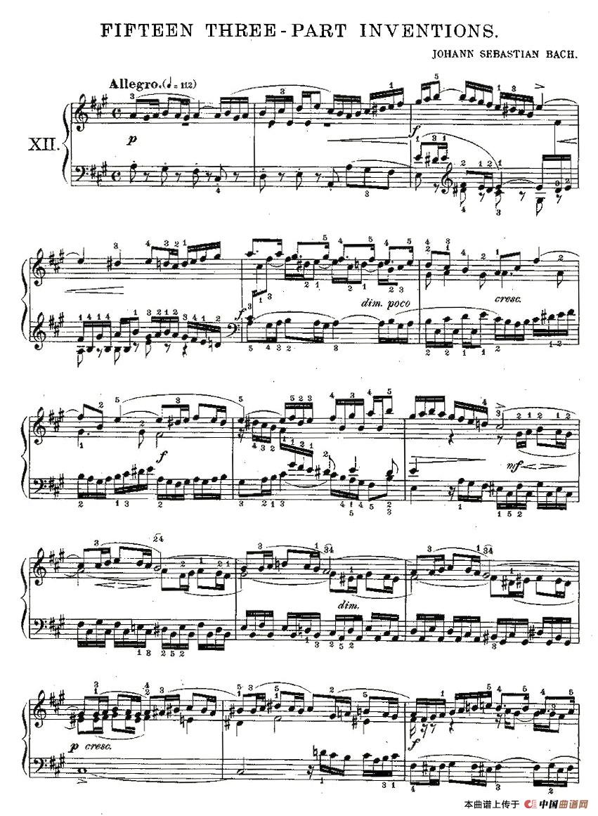 FIFTEEN THREE-PART INVETIONS之十二(15首3部创意曲之十二)(1)_原文件名:b3part12-0011.jpg