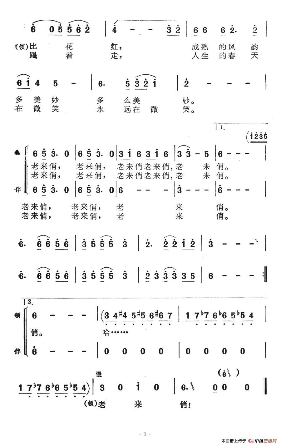 老来俏（李朝润词 苏永进曲、表演唱）