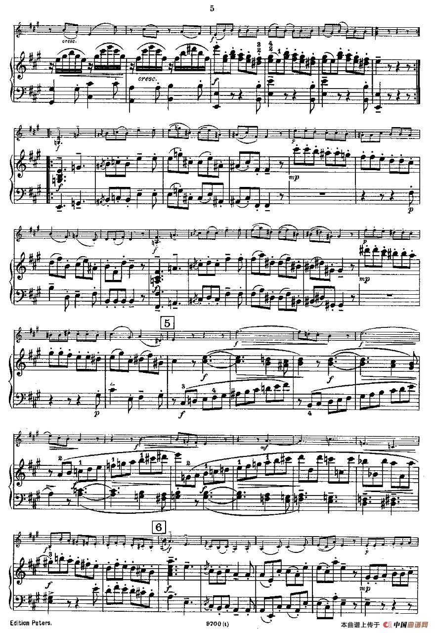 Mozart - Violin Sonata No.1, KV. 305(第一小提琴奏鸣曲)(1)_原文件名:KV. 305-005.jpg