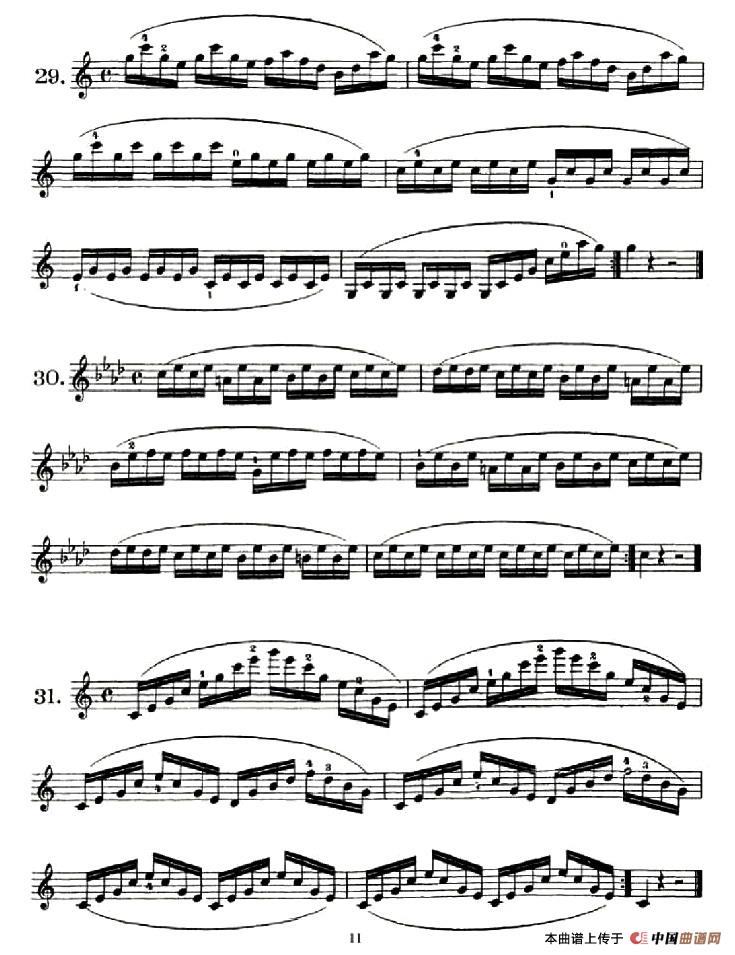 School of Mechanism, Op. 74(小提琴技巧练习23——34)(1)_原文件名:64Charles Dancla, School of Mechanism, Op. 74-011.jpg