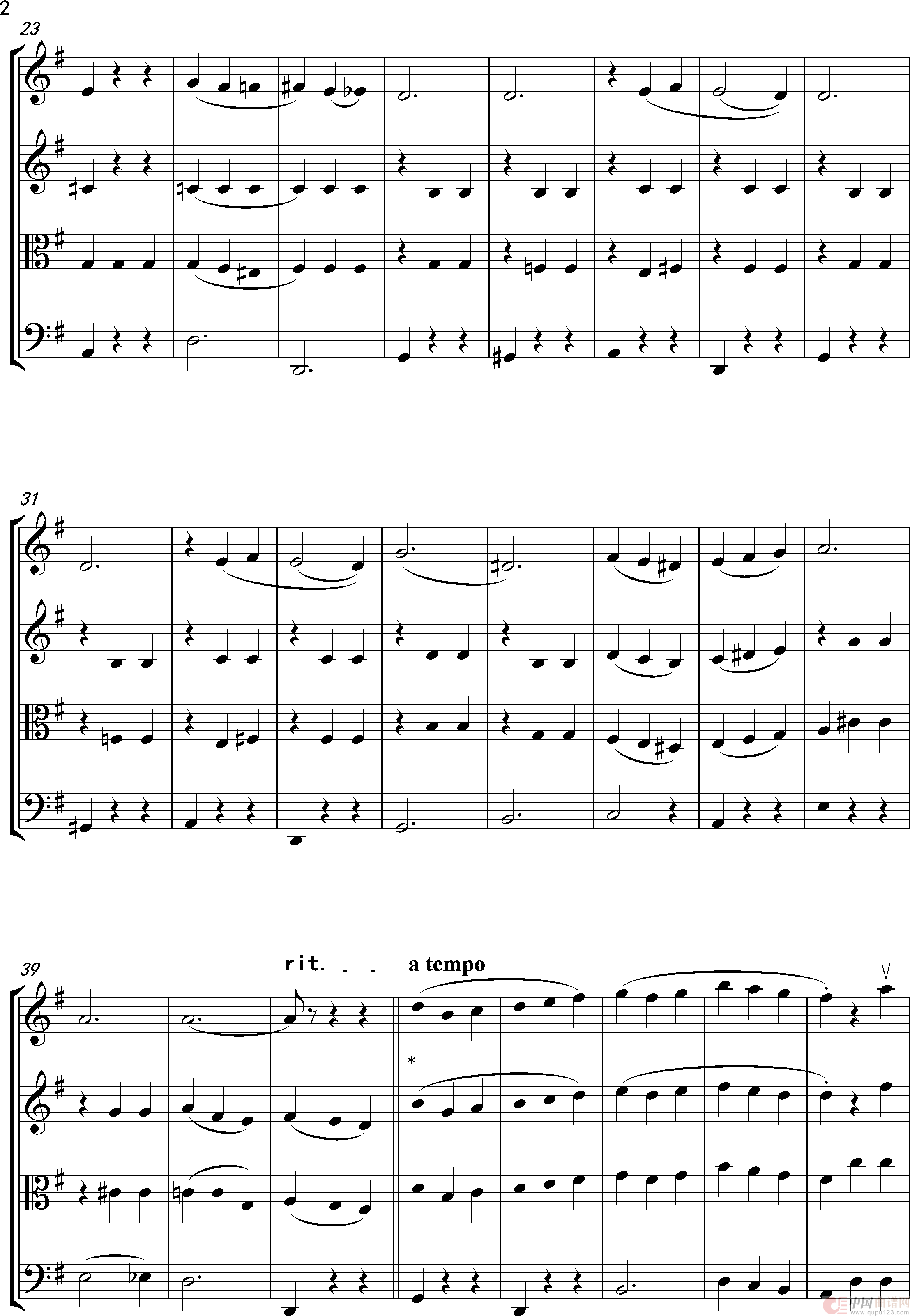 【弦乐四重奏】Come Josephine In My Flying Machine(G大调版)(1)_原文件名:Come, Josephine, in My Flying Machine(弦乐四重奏-G大调)_0002.png