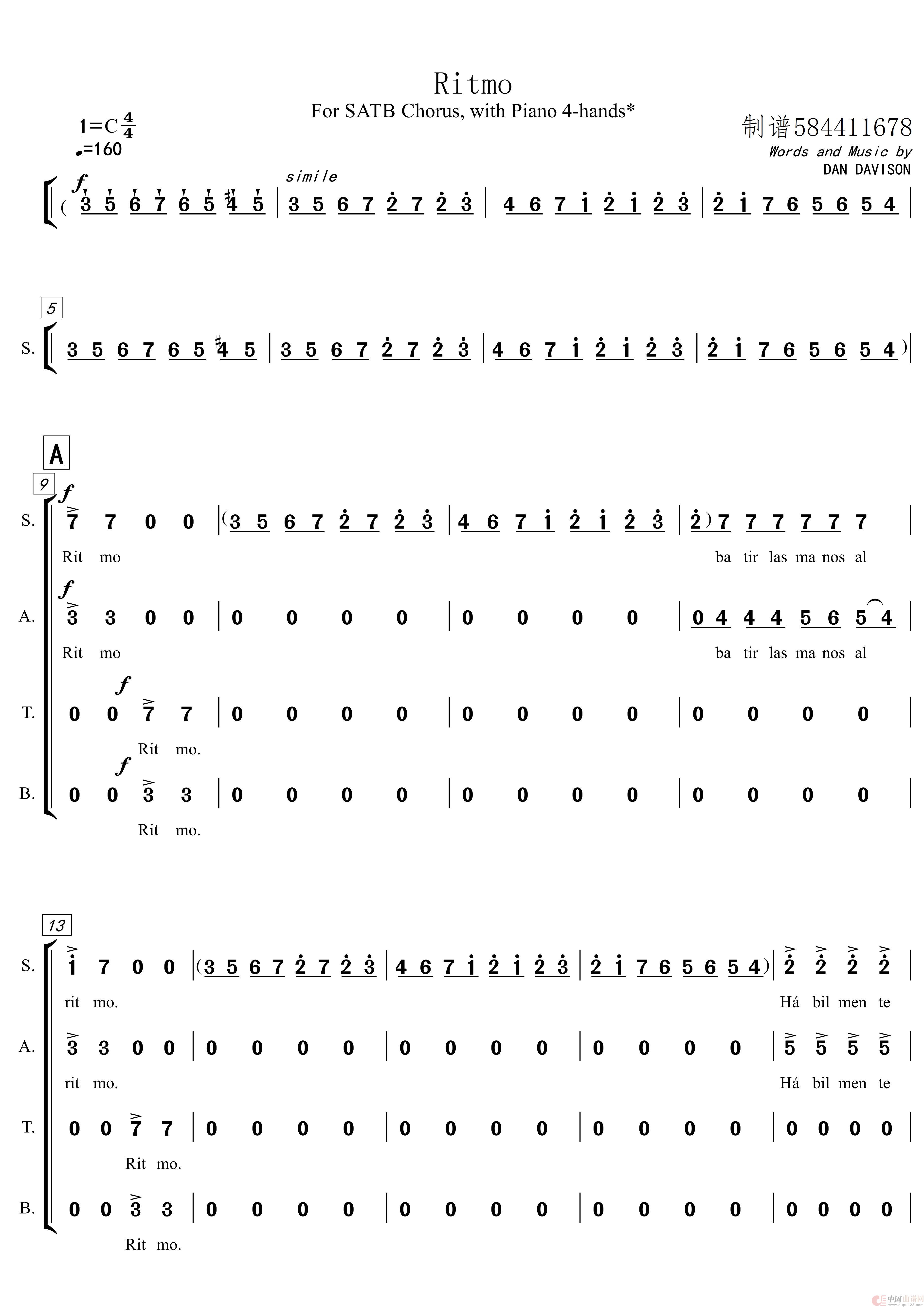 Ritmo 欢乐的节奏混声合唱谱(1)_原文件名:【简谱】Ritmo 欢乐的节奏(混声合唱谱【原调- C - 副本_jp_0001(1).jpg