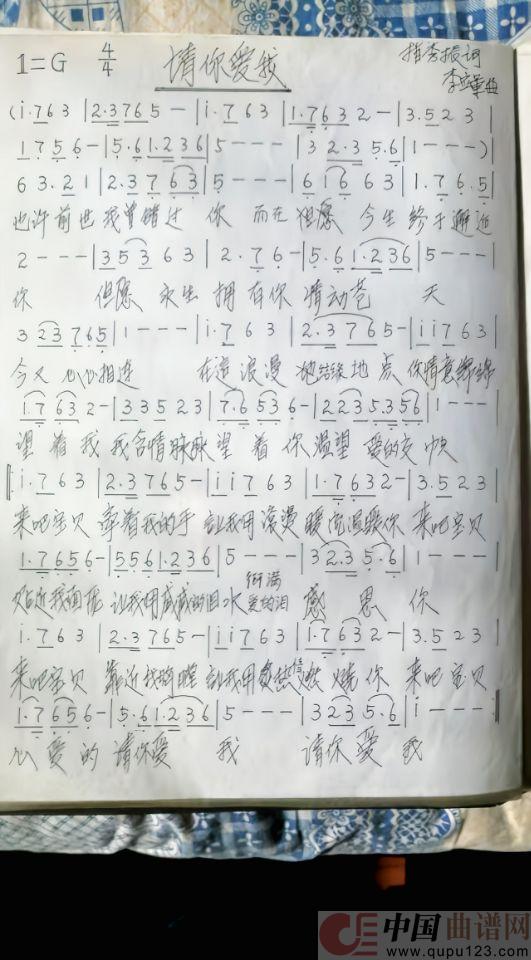 请你爱我(曲谱手稿清晰版)(1)_原文件名:-5bda890db2f3c332.jpg