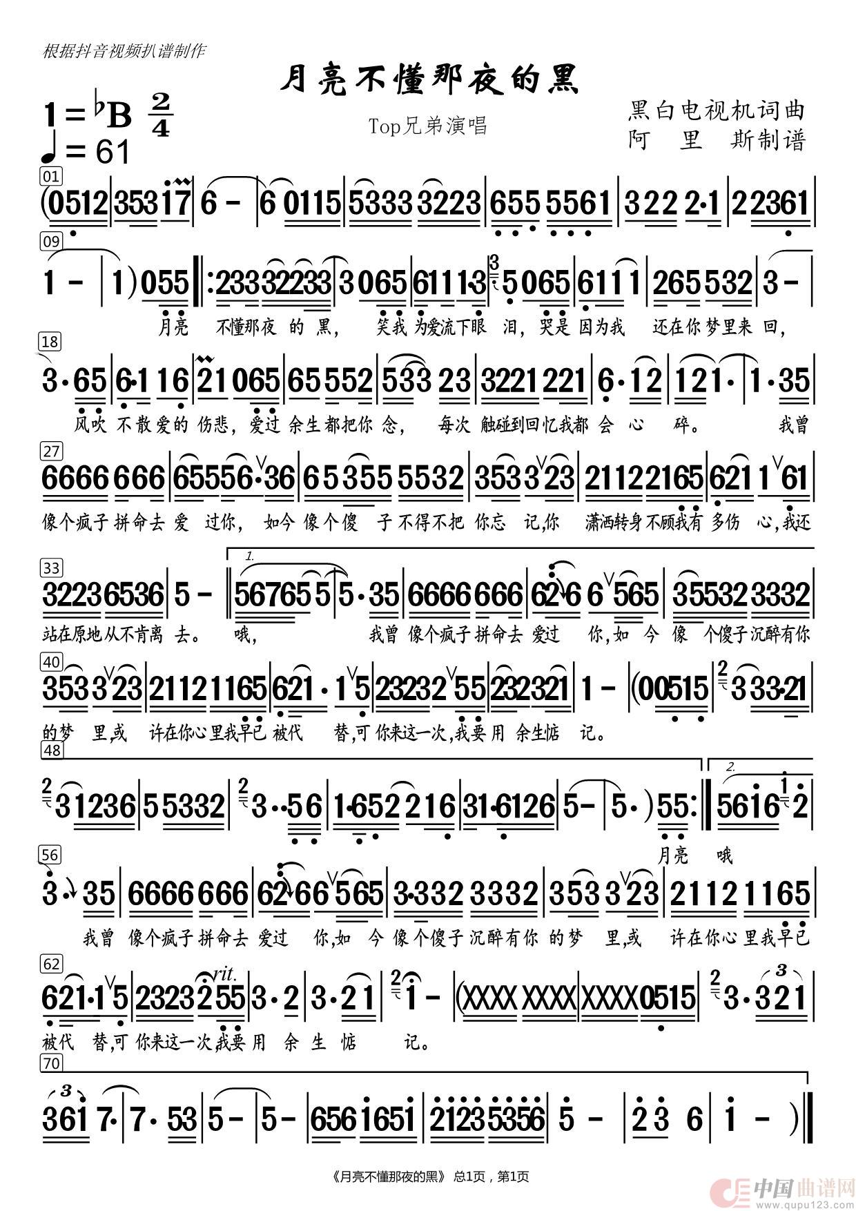 月亮不懂那夜的黑(网络流行歌曲)(1)_原文件名:月亮不懂那夜的黑【Top兄弟】.jpg