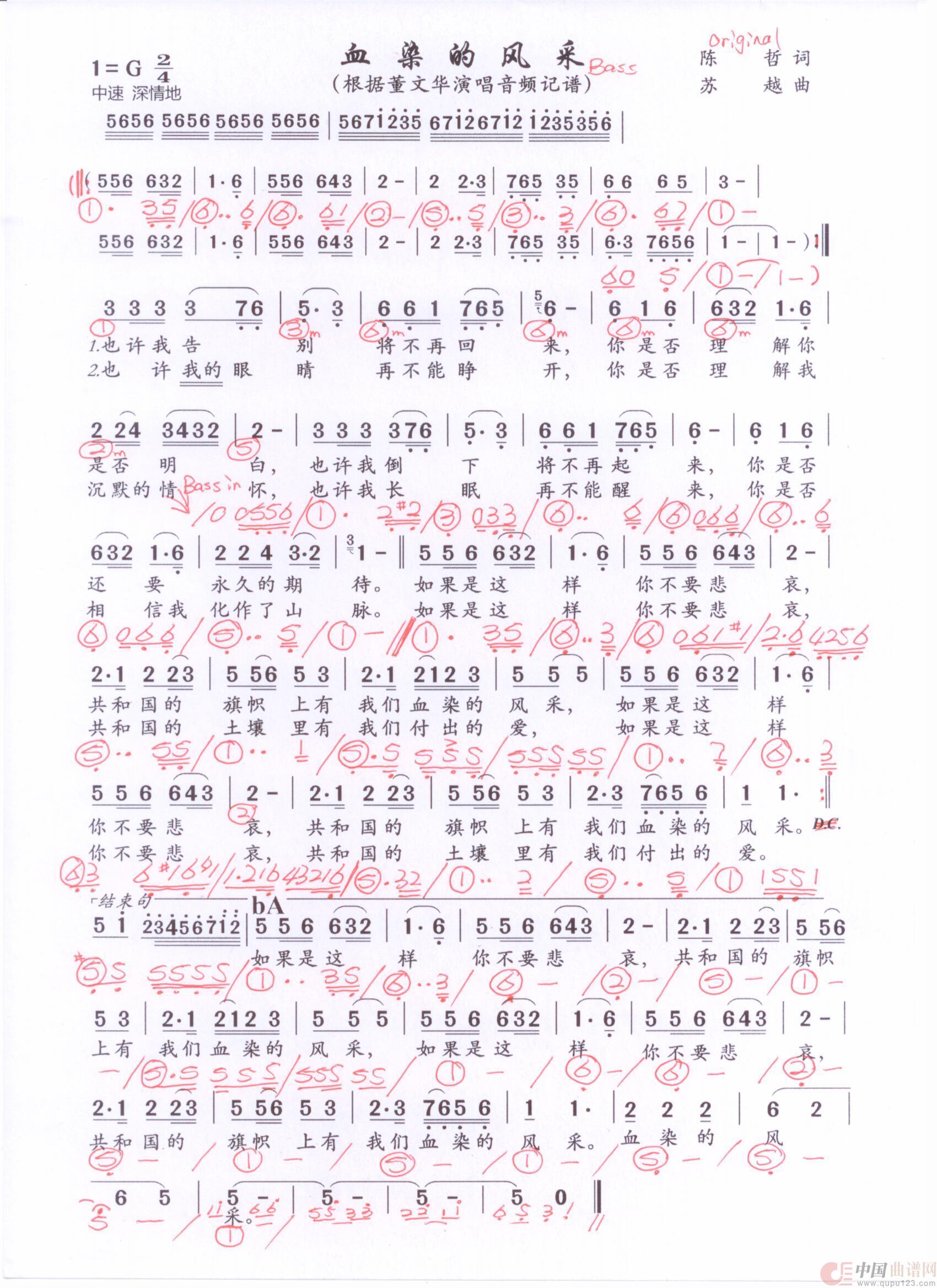 贝斯谱X(1)_原文件名:血染的风采 董文华版 001.jpg